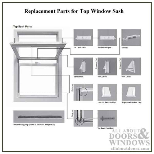 Vent Latch / Safety Night Lock, Vinyl Window Silverline - Cream White - Vent Latch / Safety Night Lock, Vinyl Window Silverline - Cream White