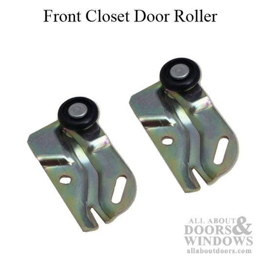 Front Closet Door Rollers - 1 Wheel, 3/4 inch Diameter, 1/8 Offset