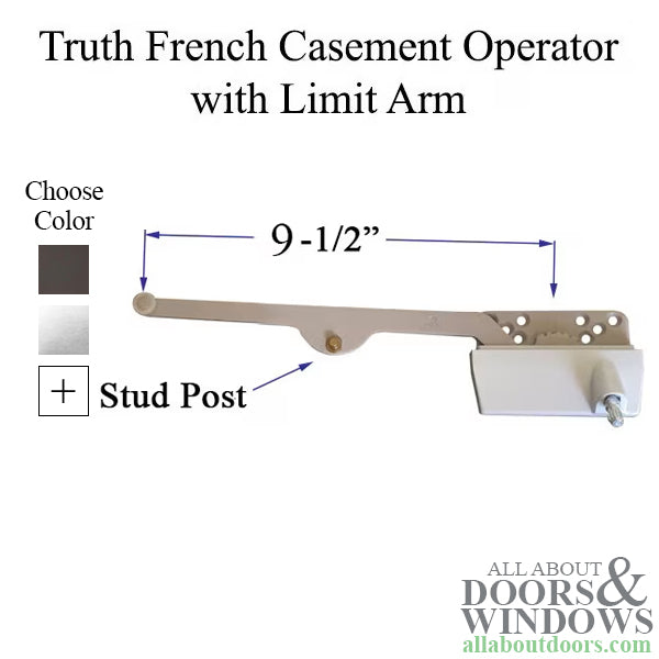 Truth 15.54 French Casement Traditional Operator 9-1/2
