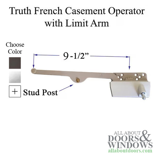 Truth 15.54 French Casement Traditional Operator 9-1/2