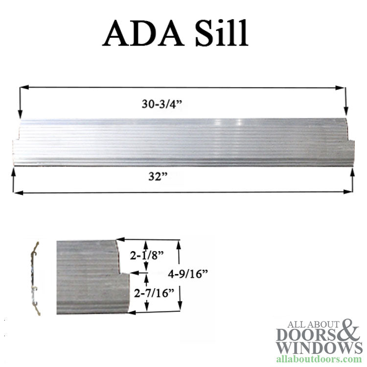 ADA Sill, Public Access Aluminum Threshold  32