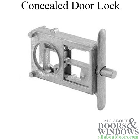 Concealed Door Lock for Bathroom Partitions 1 Inch Door