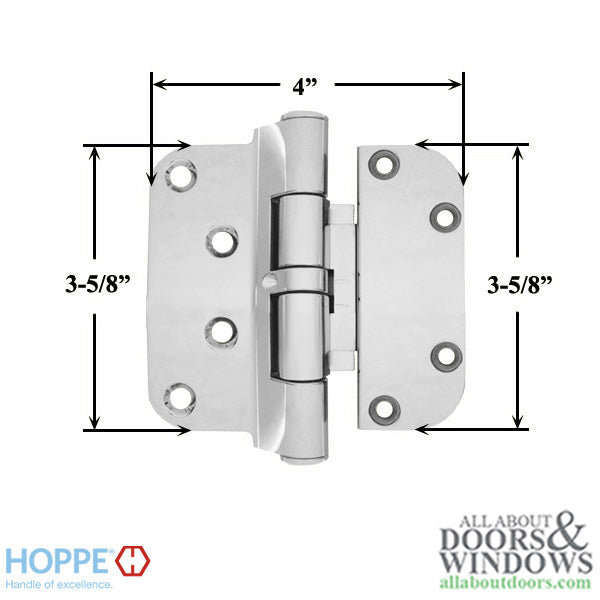 Hoppe F49-R, 2009 Set Hinge-LHI/RHO - Polished Chrome - Hoppe F49-R, 2009 Set Hinge-LHI/RHO - Polished Chrome