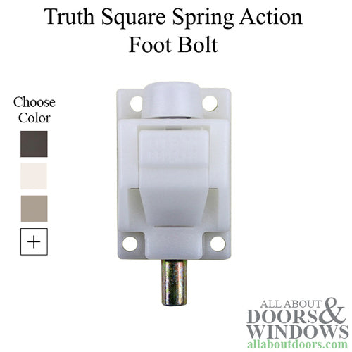 Truth Auxiliary Foot Bolt for Sliding Patio Doors - Truth Auxiliary Foot Bolt for Sliding Patio Doors