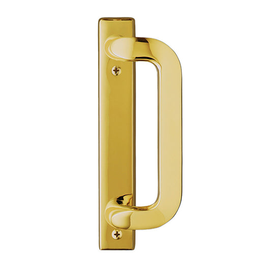 Andersen French-Wood Gliding Door Handle Anvers Bright Brass