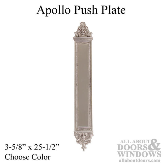 Apollo Push Plate 3-5/8" x 25-1/2"