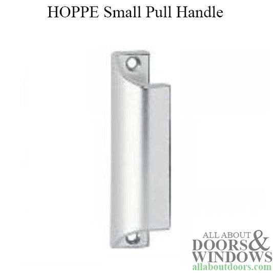 HOPPE Small Pull Handle for Patio Doors - Silver