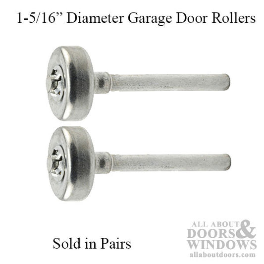 1-5/16 Inch Diameter Roller with 2-7/8 Inch Stem for 1-3/8 Inch J-Track for Garage Door