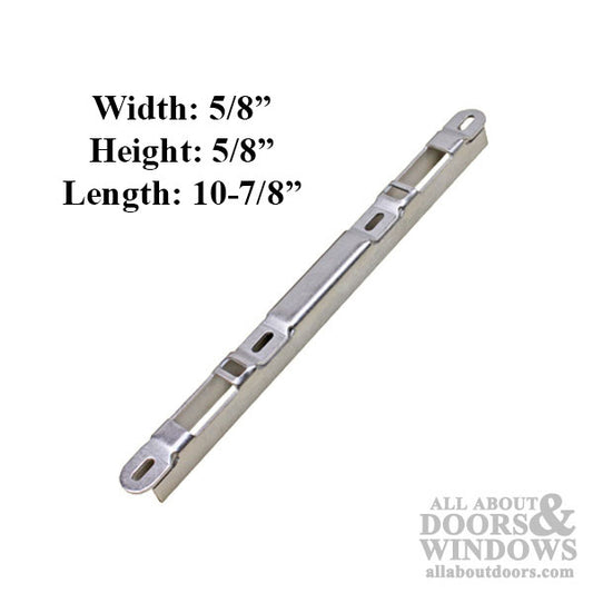 Sliding Door Strike Plate Keeper 5/8" Raised Dual Point Strike Stainless Steel