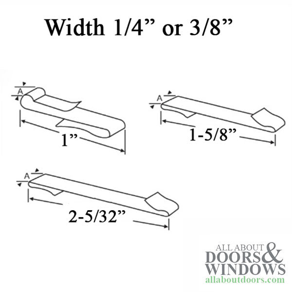 Jamb liner Clip - Medium  “S” , 1-5/8