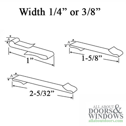 Jamb liner Clip - Medium  “S” , 1-5/8