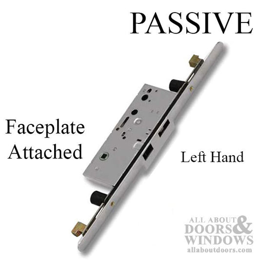 Passive Lock for Concealed Rod 70/92 , Left Hand, Radius Faceplate Attached