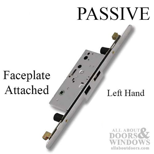 Passive Lock for Concealed Rod 70/92 , Left Hand, Radius Faceplate Attached - Passive Lock for Concealed Rod 70/92 , Left Hand, Radius Faceplate Attached