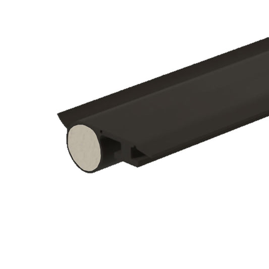 T-Slot Foam Filled Offset Bulb .187 x .375 with fin, Slide-in Backing Weatherstrip