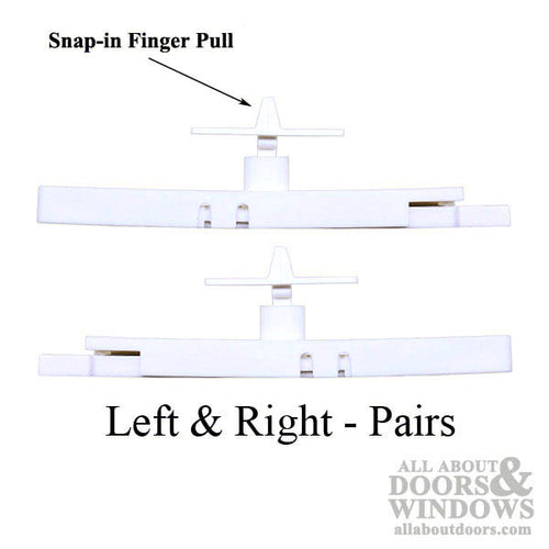 Concealed Internal Tilt In Latch for Double Hung Vinyl Window - White - Concealed Internal Tilt In Latch for Double Hung Vinyl Window - White