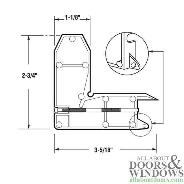 Corner Insert for Sliding Screen Door - Corner Insert for Sliding Screen Door