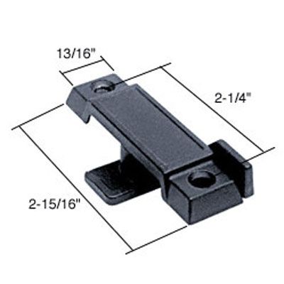 Sash / Cam Lock - Vinyl and Aluminum Sash Hardware, Die-cast - Black - Sash / Cam Lock - Vinyl and Aluminum Sash Hardware, Die-cast - Black