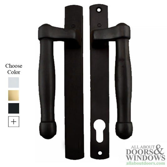 Hoppe Sliding Patio Door Handle Set with L Shape Handle Active Non Keyed