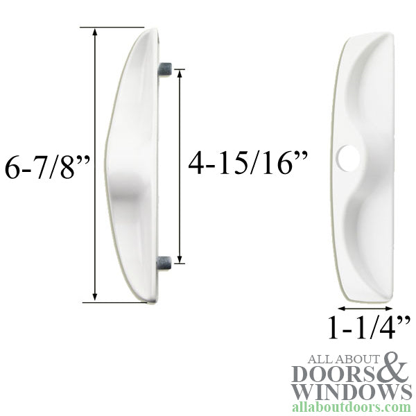 Outside Lock Handle with Cylinder Hole Tuscany Vinyl Sliding Door - Outside Lock Handle with Cylinder Hole Tuscany Vinyl Sliding Door