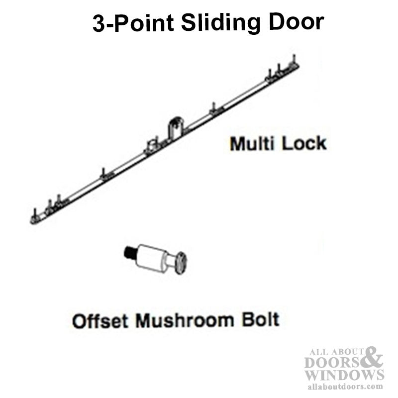 Marvin Offset Mushroom Bolt, sliding door lock - ZYD - Marvin Offset Mushroom Bolt, sliding door lock - ZYD