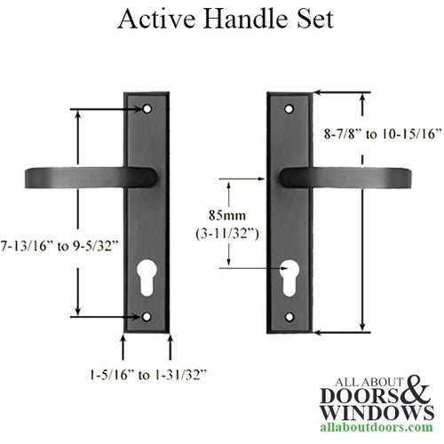 Pella Replacement Handle-set, special handle spacing (PZ) 85 - Oil Rubbed Brass - Pella Replacement Handle-set, special handle spacing (PZ) 85 - Oil Rubbed Brass