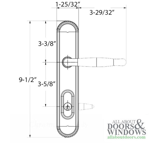 800B Series ADA ACTIVE Keyed, Radius Top - 800B Series ADA ACTIVE Keyed, Radius Top