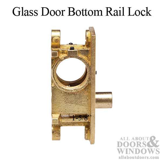 Bottom Rail Lock, 1-9/16" for Glass Doors