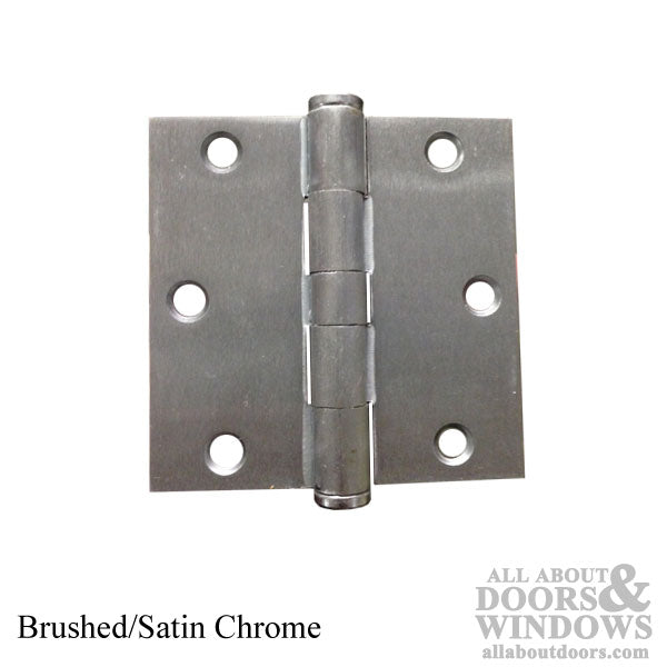 Steel Door Hinges Square Corners Pair Choose Color - Steel Door Hinges Square Corners Pair Choose Color