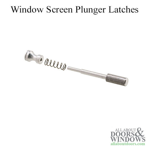 Spring Loaded Plunger Latch for Aluminum Frame Screens - Spring Loaded Plunger Latch for Aluminum Frame Screens