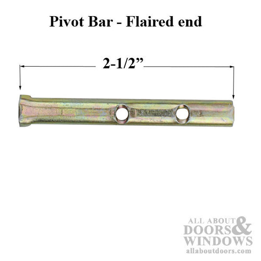 2 hole Pivot Bar , Stamped Steel,  2-1/2