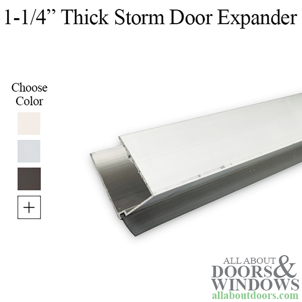 Storm Door Expander for 1.25 Inch Thick Storm Doors - Storm Door Expander for 1.25 Inch Thick Storm Doors