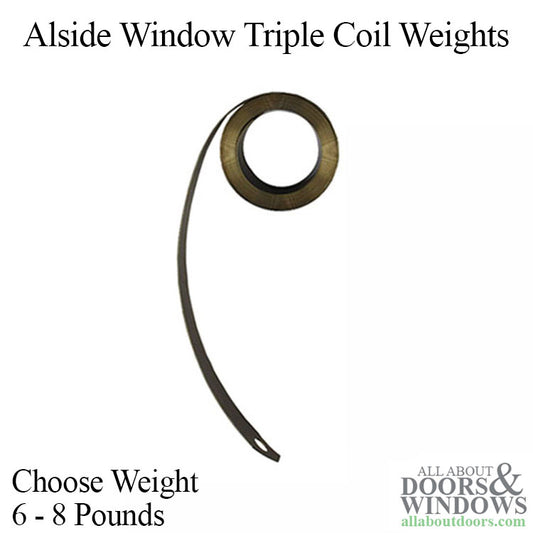 Triple Coil Weights Range From 6 - 8 Pounds - Alside Windows