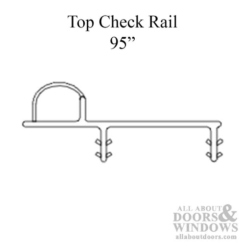 Marvin Single and Double Hung Top Check Rail Weatherstrip V920 Beige - Marvin Single and Double Hung Top Check Rail Weatherstrip V920 Beige