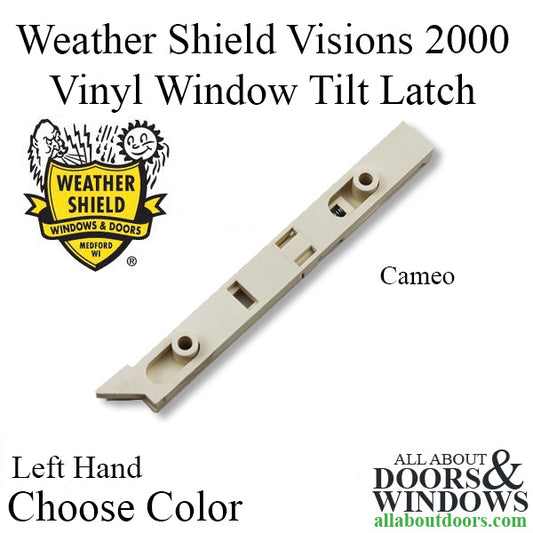 Visions 2000 Vinyl Window Tilt Latch, Concealed, Left