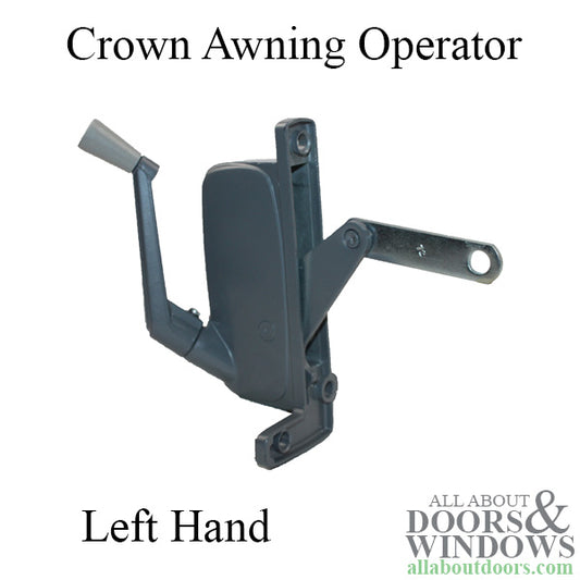 Crown awning operator-Aluminum-Left hand