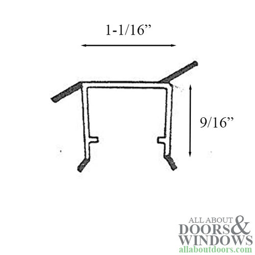 Side and Head Parting Stop for Wood Sliding Glass Doors Weatherstrip 80