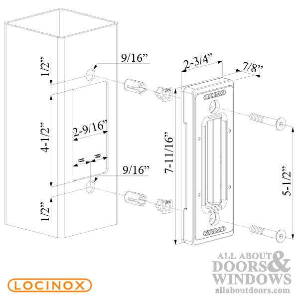 Locinox Sliding Gate Keep (Strike) - Locinox Sliding Gate Keep (Strike)