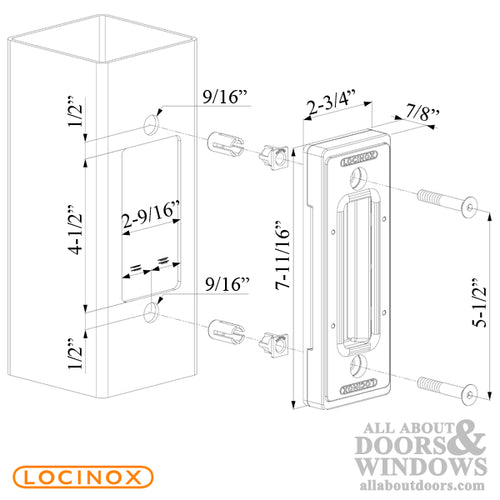 Locinox Sliding Gate Keep (Strike) - Locinox Sliding Gate Keep (Strike)