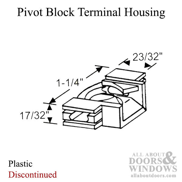 Pivot Block Terminal Housing - Plastic - Discontinued - Pivot Block Terminal Housing - Plastic - Discontinued