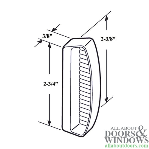Non-Handed External Pull for Sliding Screen Door - Choose Color - Non-Handed External Pull for Sliding Screen Door - Choose Color