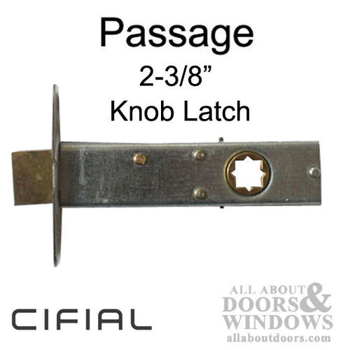 Cifial Passage Latch, Knob, 2-3/8