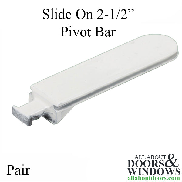 Slide on Pivot Bar - White - Slide on Pivot Bar - White