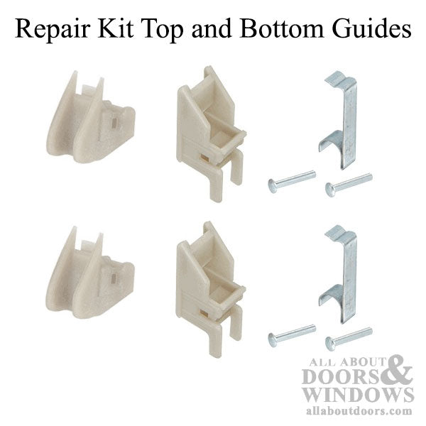 Repair Kit. 1 top guide, 1 bottom guides, 2 rivets, 1 take-out clip, - Repair Kit. 1 top guide, 1 bottom guides, 2 rivets, 1 take-out clip,