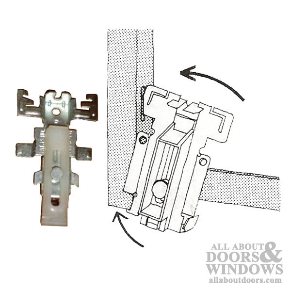 Acme DSH32051 Guide, Wardrobe Door Bottom Mount - Discontinued - Acme DSH32051 Guide, Wardrobe Door Bottom Mount - Discontinued