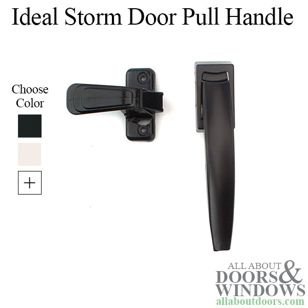 Ideal VP Pull Handle Storm Door with Strike Plate - Ideal VP Pull Handle Storm Door with Strike Plate