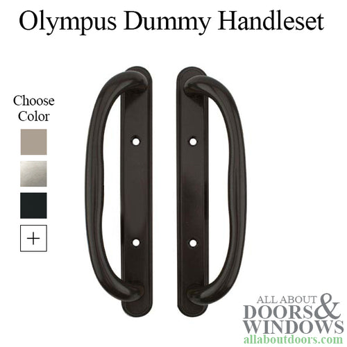 Olympus Dummy Handle for Sliding Glass Patio Door 3 15/16 Inch Screw Hole Center - Olympus Dummy Handle for Sliding Glass Patio Door 3 15/16 Inch Screw Hole Center