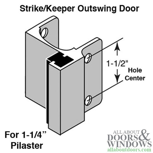 Outswing Door Strike Keeper Slide Latch