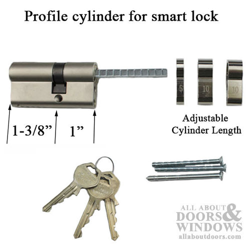 Profile cylinder for smart lock - 44mm (1-3/4