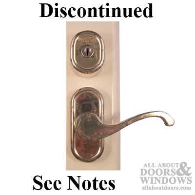 Larson Storm Door Handle with Deadbolt for 1.5 Inch Door 1.75 Inch Hole Spacing