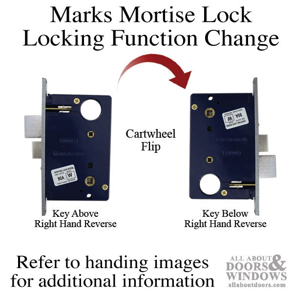 Marks Series 22 Entrance Door Handle Set Right Hand Reverse Door Knob Set - Marks Series 22 Entrance Door Handle Set Right Hand Reverse Door Knob Set